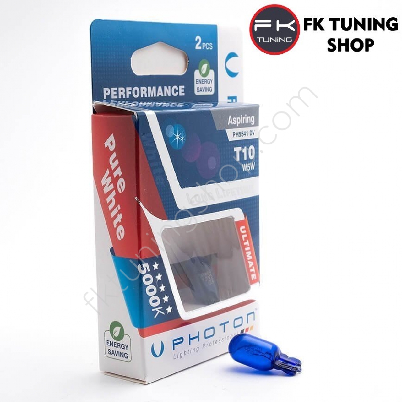 PHOTON T10 AMPÜL 12V DİAMOND VİSİON MAVİ DIŞ RENK W5W FK Tuning Shop