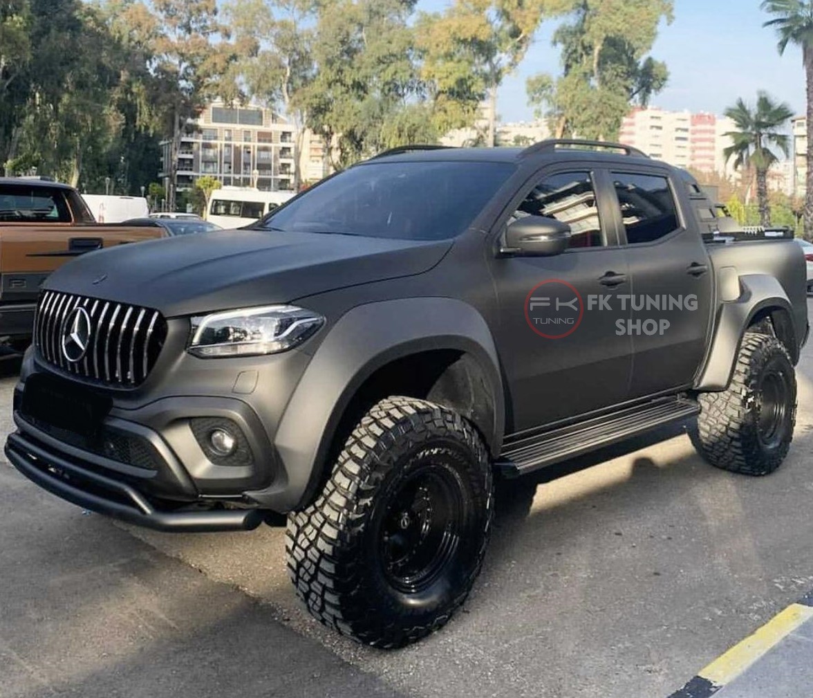 Mercedes X Class Jumbo Dodik Seti Çamurluk Kaplama 7.5 cm | FK Tuning ...