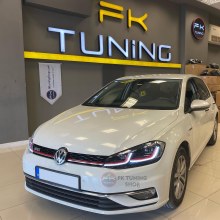 VW Golf 7.5 GTI Kırmızı Çizgili J Kayar Ledli Far Takımı (2017-2020) VW Golf 7.5 GTI Kırmızı Çizgili J Kayar Ledli Far Takımı (2017-2020)
