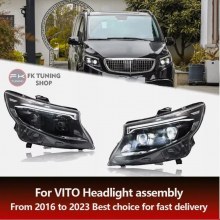 Mercedes Benz Vito W447 uyumlu Ön Far Seti 2025 Görünüm 2016-2023 uyumlu Mercedes Benz Vito W447 uyumlu Ön Far Seti 2025 Görünüm 2016-2023 uyumlu