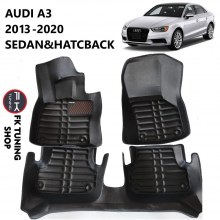 Audi A3 5D Havuzlu Paspas Seti Deluxrider Siyah Renk 2013-2020 KAMPANYA Audi A3 5D Havuzlu Paspas Seti Deluxrider Siyah Renk 2013-2020 KAMPANYA