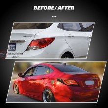 Hyundai Accent Blue Led Stop Seti Verna Dizayn Smoke Renk 2010-2018 uyumlu Hyundai Accent Blue Led Stop Seti Verna Dizayn Smoke Renk 2010-2018 uyumlu