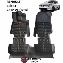 Renault Clio 4 5D Havuzlu Paspas Seti Deluxrider Siyah Renk 2012-2019 KAMPANYA Renault Clio 4 5D Havuzlu Paspas Seti Deluxrider Siyah Renk 2012-2019 KAMPANYA