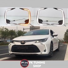 Toyota Corolla Ön Sis Çerçevesi Sinyalli 2019 ve üzeri Toyota Corolla Ön Sis Çerçevesi Sinyalli 2019 ve üzeri