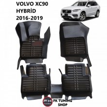 Volvo XC90 NON Hybrid 5D Havuzlu Paspas Seti Deluxrider Siyah Renk 2016-2025 Volvo XC90 NON Hybrid 5D Havuzlu Paspas Seti Deluxrider Siyah Renk 2016-2025